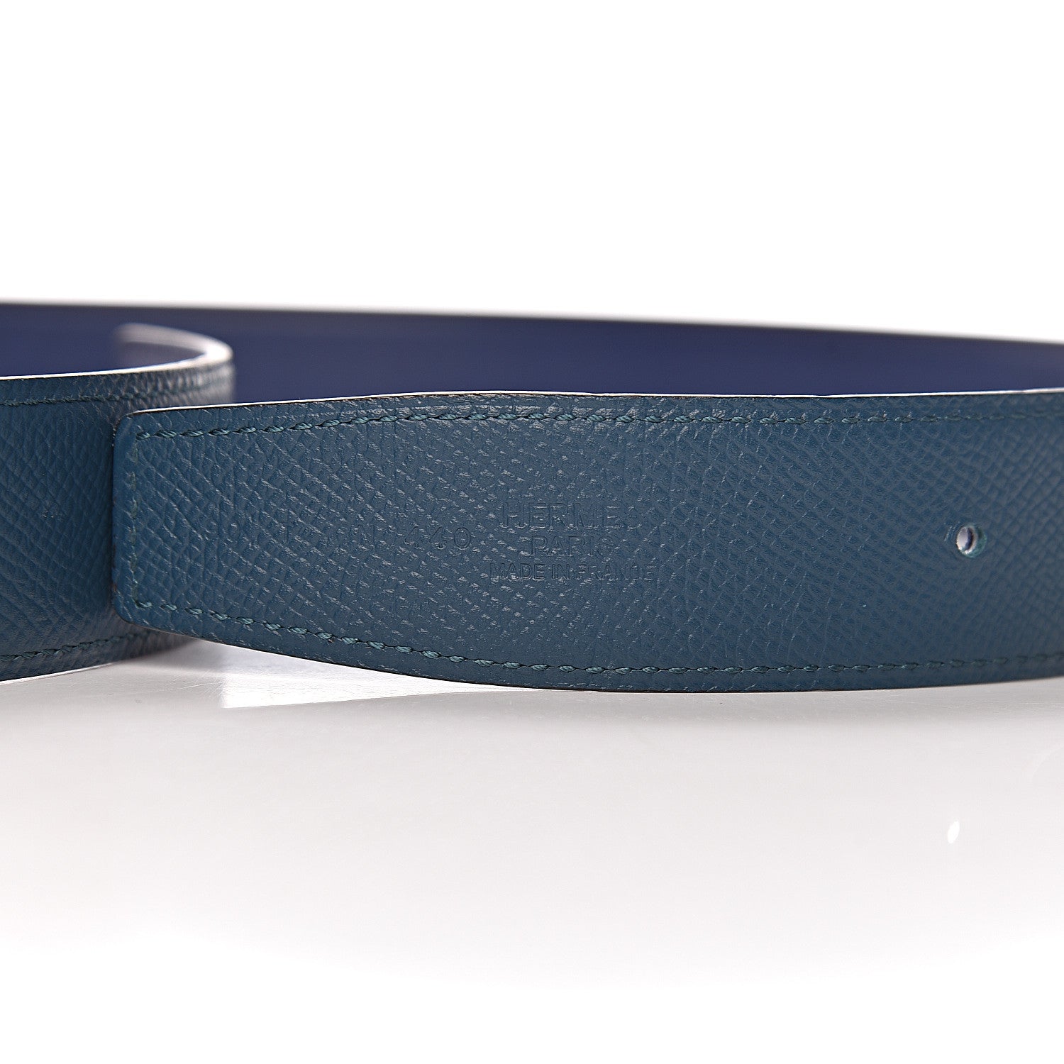 Hermes Epsom Swift H Belt 90 Colvert Bleu Saphir 6 of 11