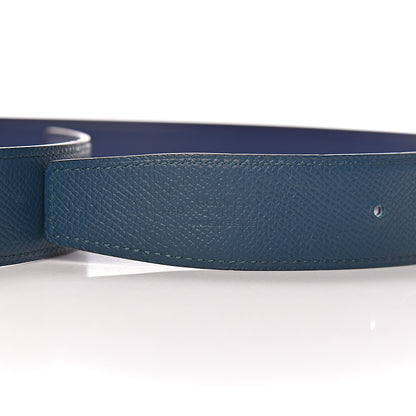 Hermes Epsom Swift H Belt 90 Colvert Bleu Saphir 6 of 11
