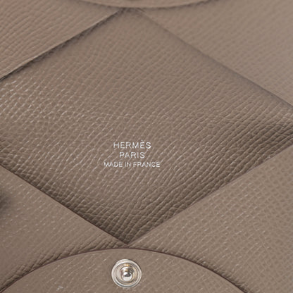 Hermes Epsom Calvi Card Case Etoupe 6 of 8