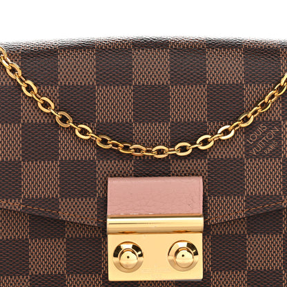 Louis Vuitton Damier Ebene Croisette Chain Wallet Magnolia 6 of 12