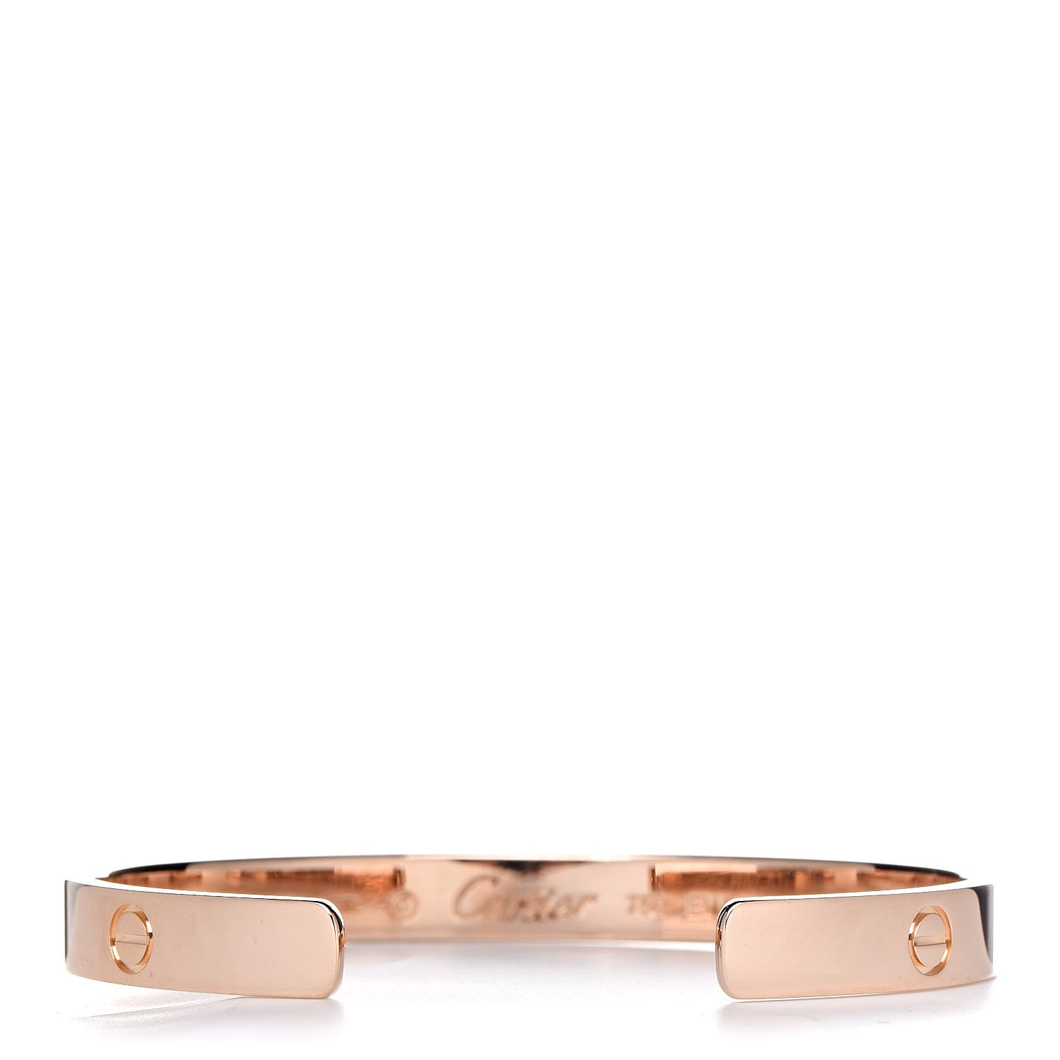 Cartier 18K Pink Gold LOVE Cuff Bracelet 17 3 of 5