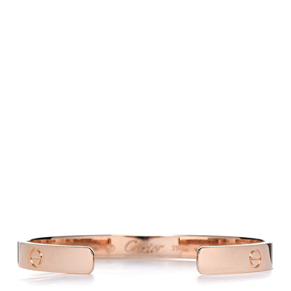 Cartier 18K Pink Gold LOVE Cuff Bracelet 17 3 of 5
