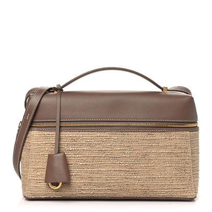 Loro Piana Calfskin Cotton Linen L27 Extra Pocket Bag Natural Light Beige 1 of 10