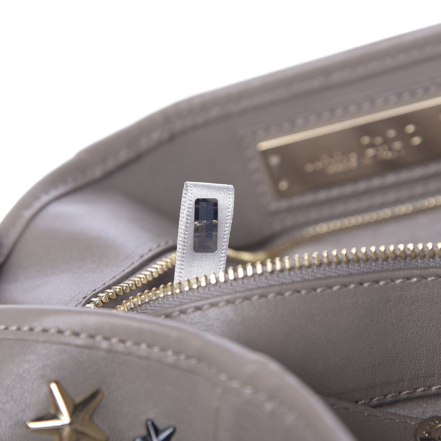 Calfskin Small Sofia Star Studded Tote Grey