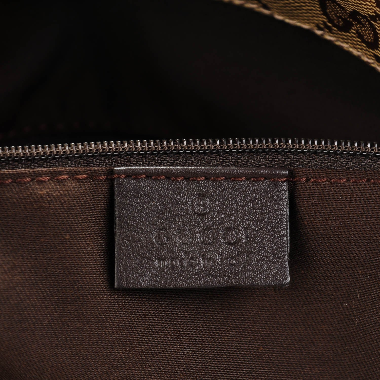 Gucci Crystal Monogram Medium Web Tote Brown 6 of 7