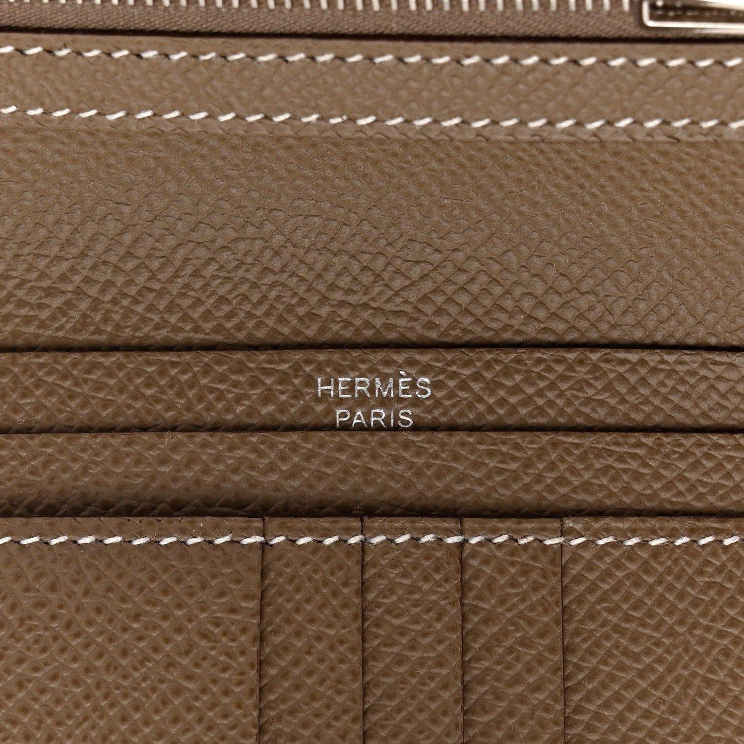 Hermes Epsom Bearn Compact Wallet Etoupe 6 of 8