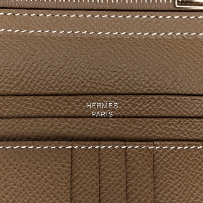 Hermes Epsom Bearn Compact Wallet Etoupe 6 of 8