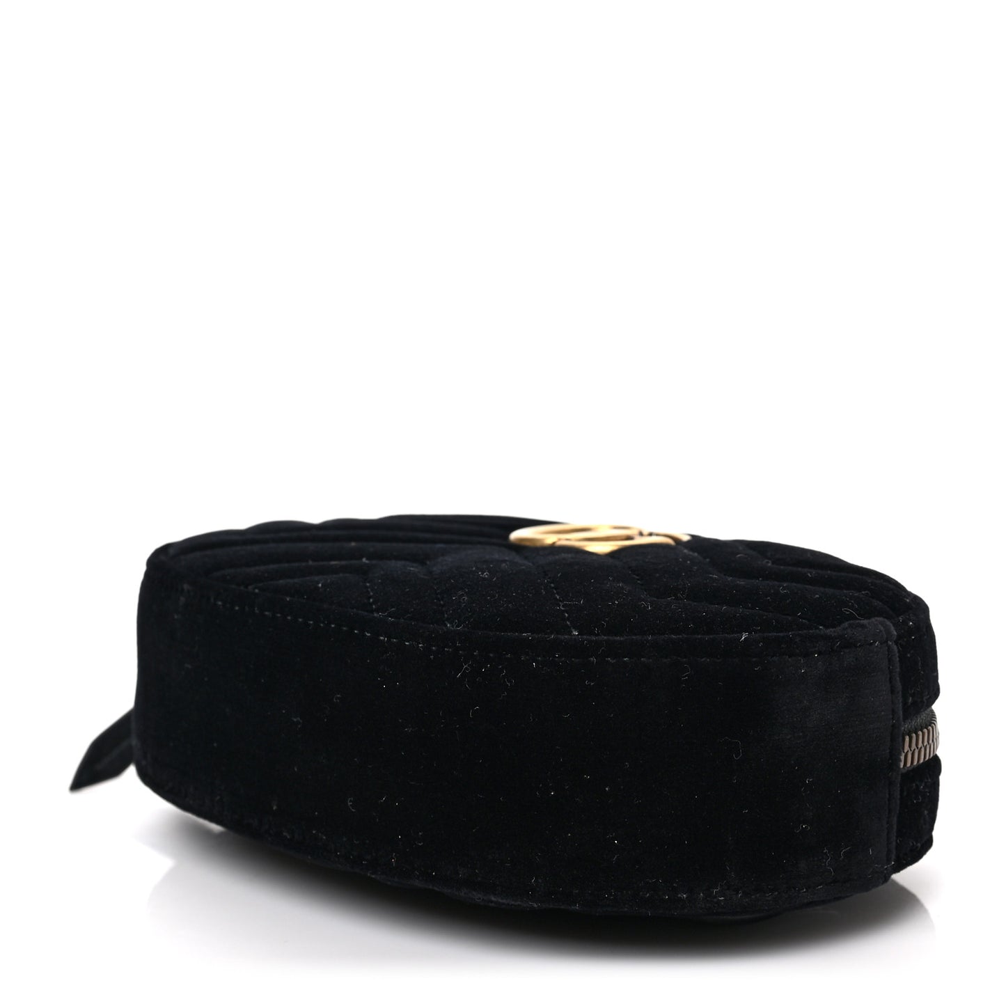 Velvet Matelasse GG Marmont Belt Bag 85 34 Black