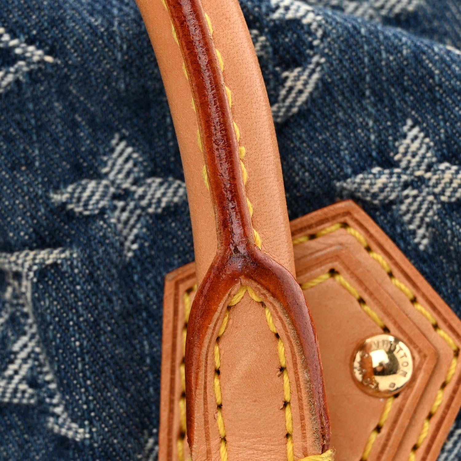 Louis Vuitton Monogram Denim Pleaty Blue 11 of 12