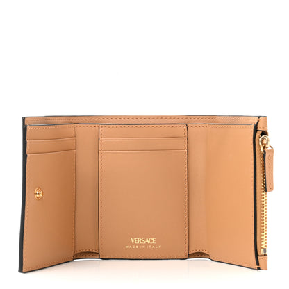 Versace Vitello Virtus Tri-Fold Wallet Caramel 5 of 8