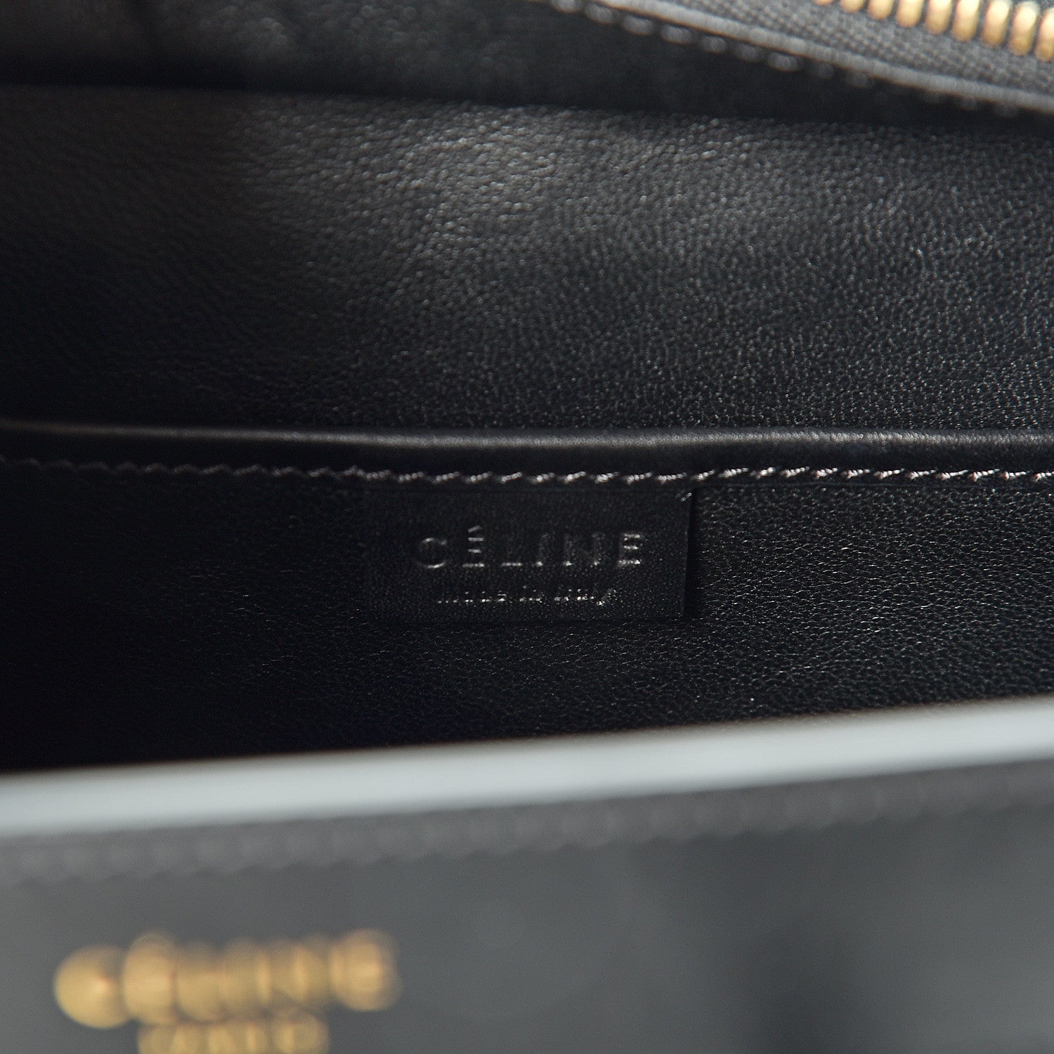 Celine Nubuck Smooth Calfskin Nano Tri-Color Luggage Porcelain 5 of 8