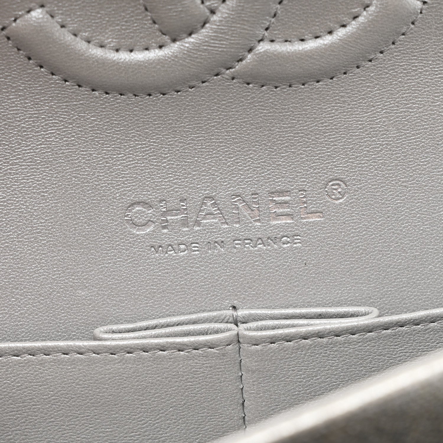 Chanel Glittered Metallic Caviar Quilted Medium Double Flap Silver 6 of 10