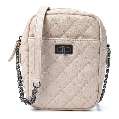 Chanel Grained Calfskin Quilted Reissue Camera Case Light Pink 1 of 9
