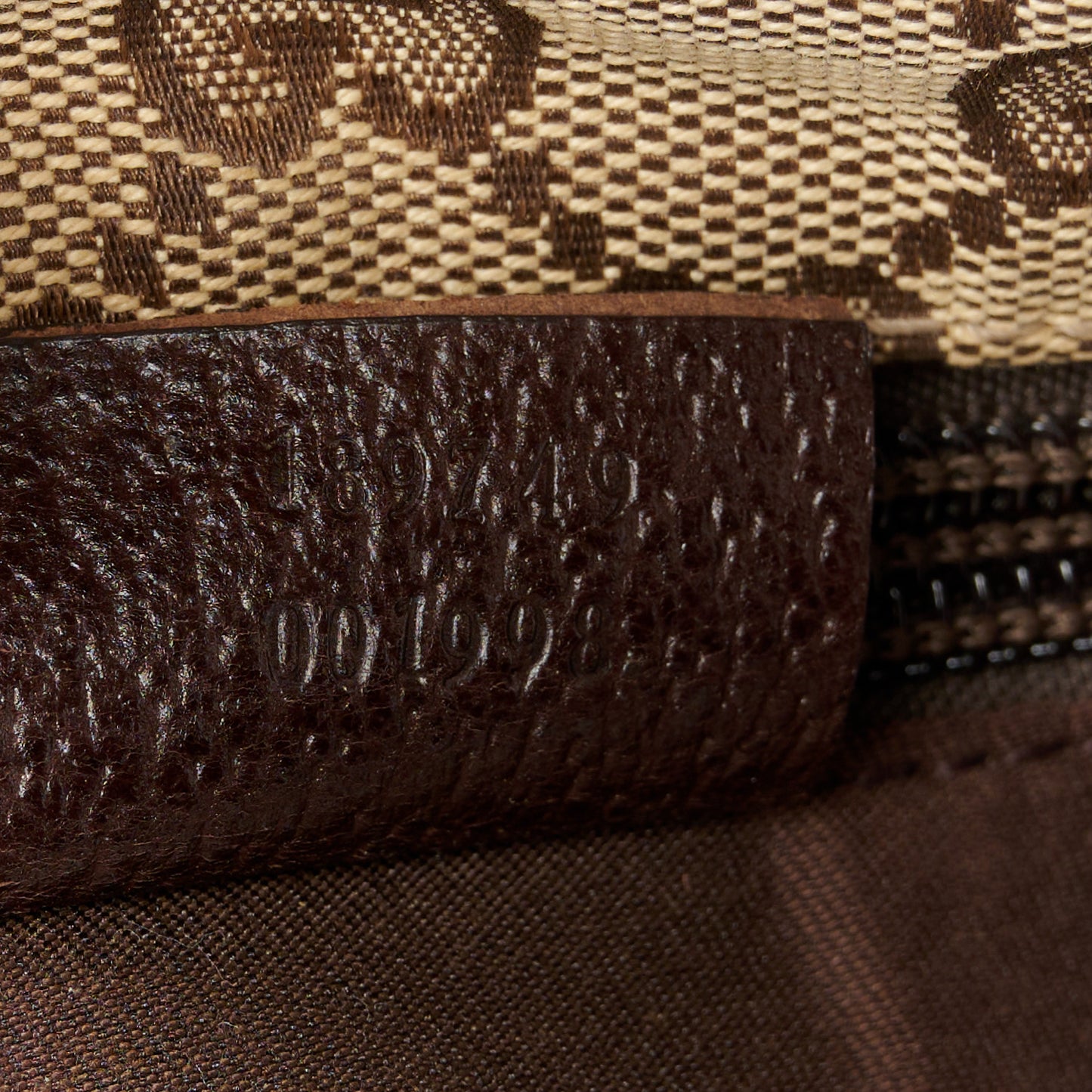 Monogram Web Small Flat Messenger Crossbody Dark Brown