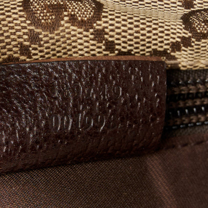 Gucci Monogram Web Small Flat Messenger Crossbody Dark Brown 7 of 13