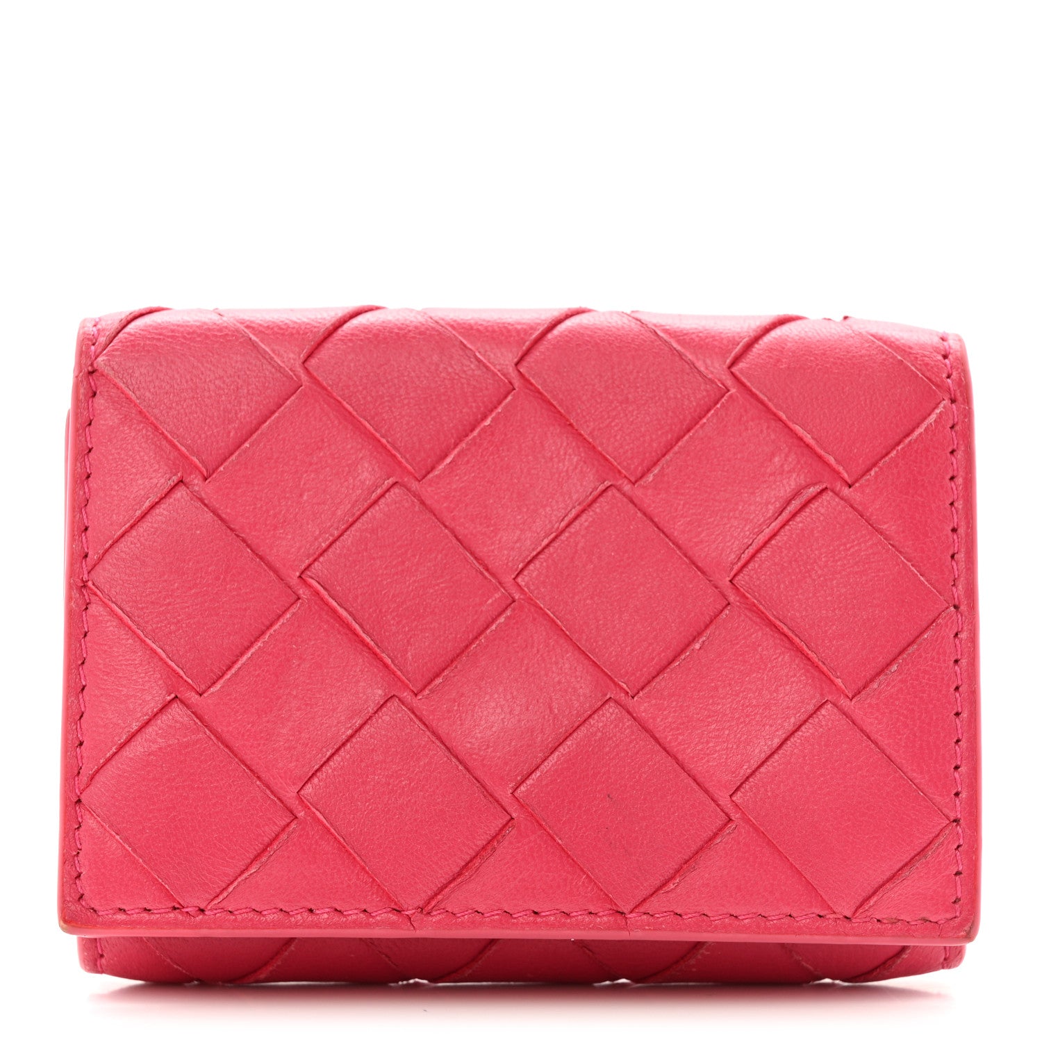 Bottega Veneta Nappa Intrecciato Trifold Wallet Cinnabar 1 of 12