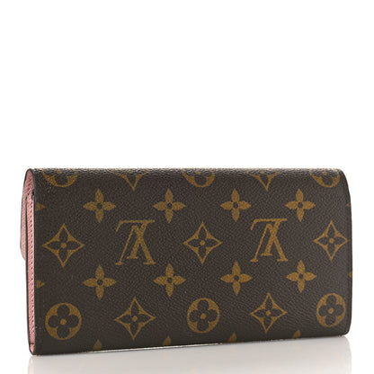 Louis Vuitton Monogram Emilie Wallet Rose Ballerine 3 of 9