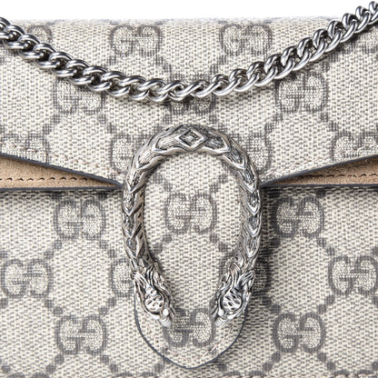 Gucci GG Supreme Monogram Super Mini Dionysus Shoulder Bag Taupe 11 of 12