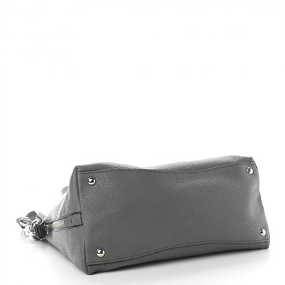 Prada Vitello Daino Side Zip Tote Marmo 4 of 10