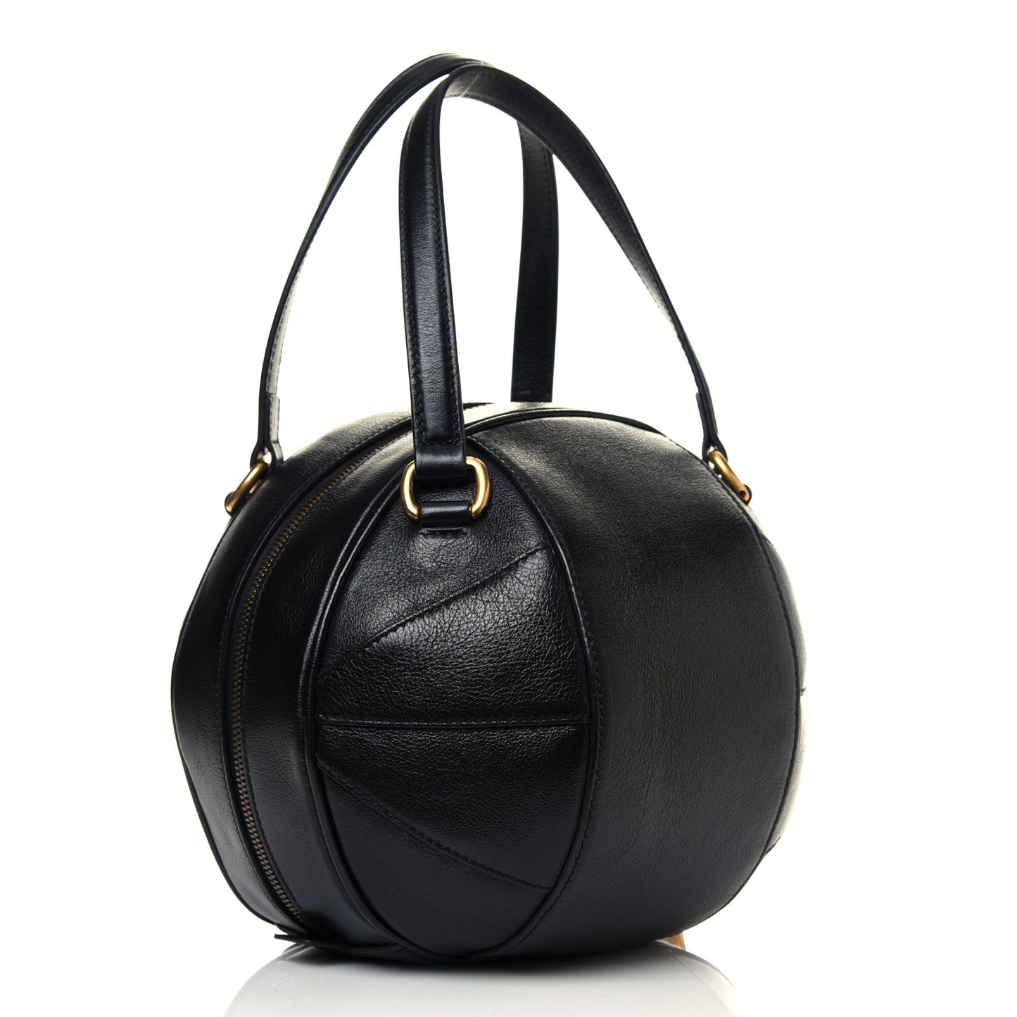Piuma Lux Energy Tifosa Basketball Shaped Shoulder Bag Black