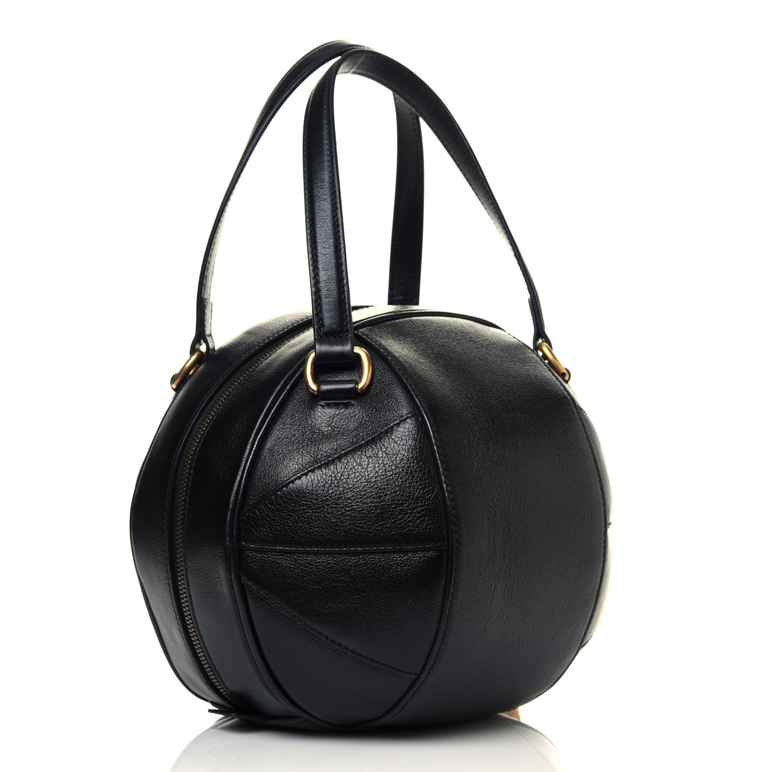 Gucci Piuma Lux Energy Tifosa Basketball Shaped Shoulder Bag Black 2 of 4