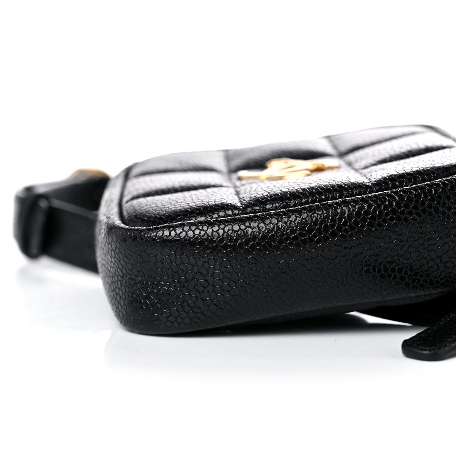 Chanel Caviar Quilted Diamond Belt Coin Purse Black 9 of 10