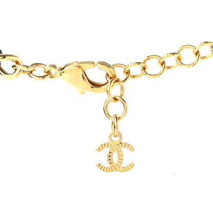 Chanel Metal Lambskin Enamel CC Choker Gold Black 5 of 7