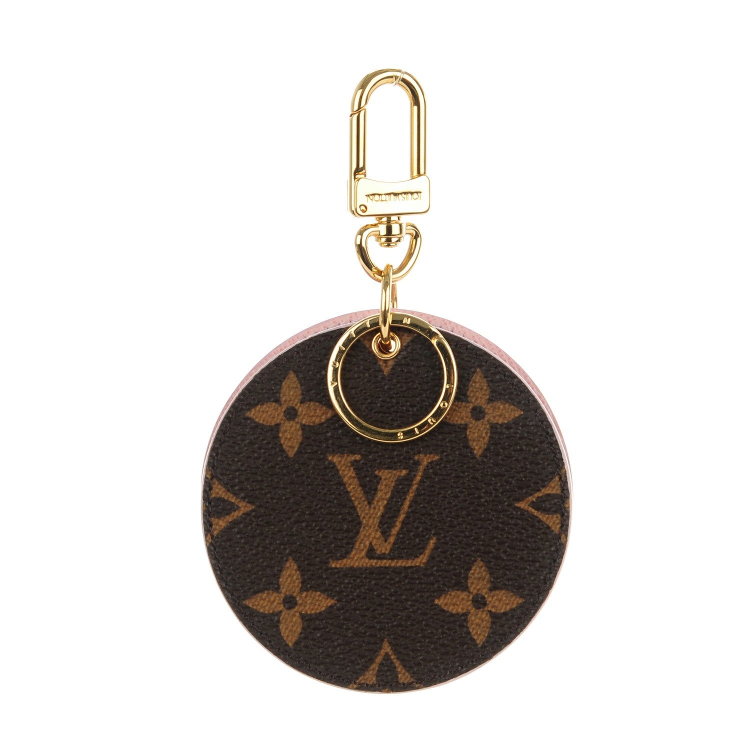 Louis Vuitton Monogram LV Mirror Bag Charm Key Holder Rose Ballerine 1 of 5