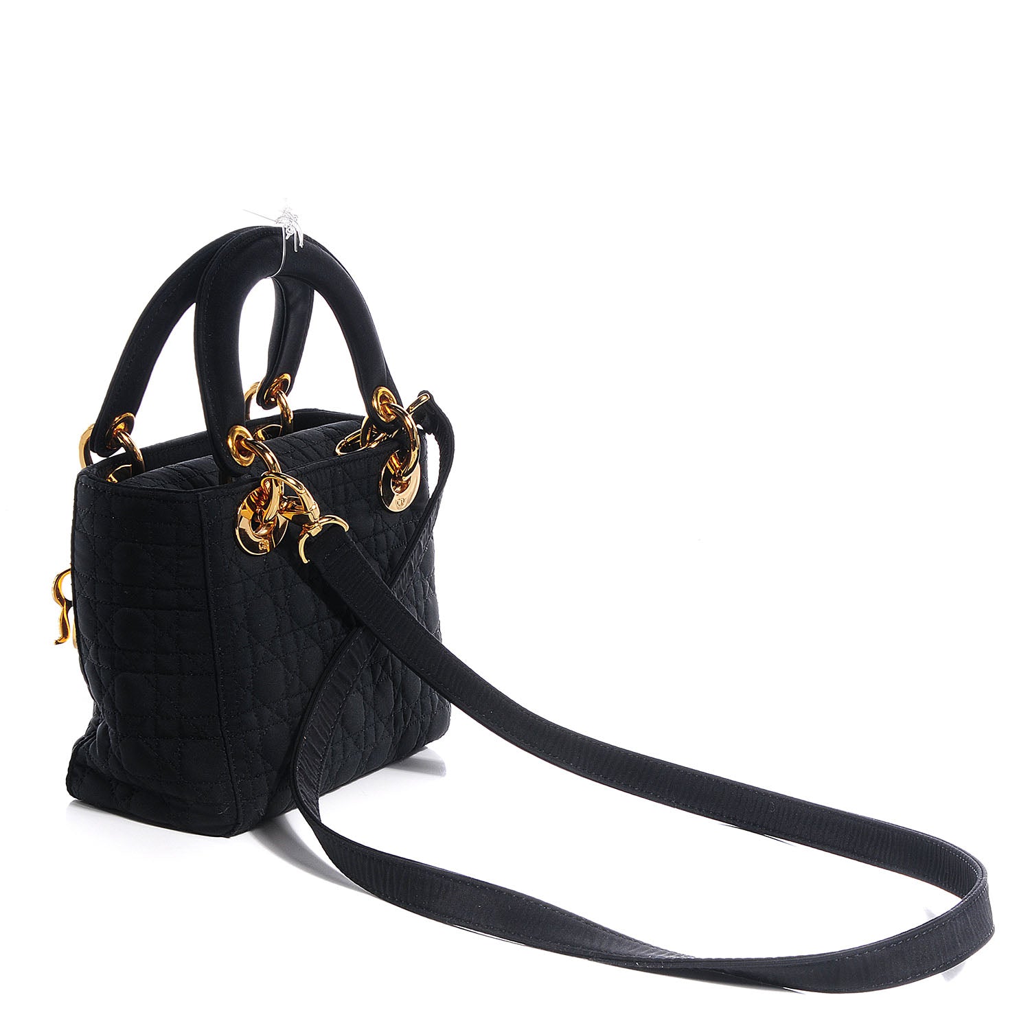 Christian Dior Nylon Cannage Mini Lady Dior Black 4 of 8