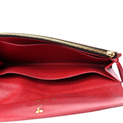 Louis Vuitton Damier Ebene Caissa Wallet Cherry 5 of 15