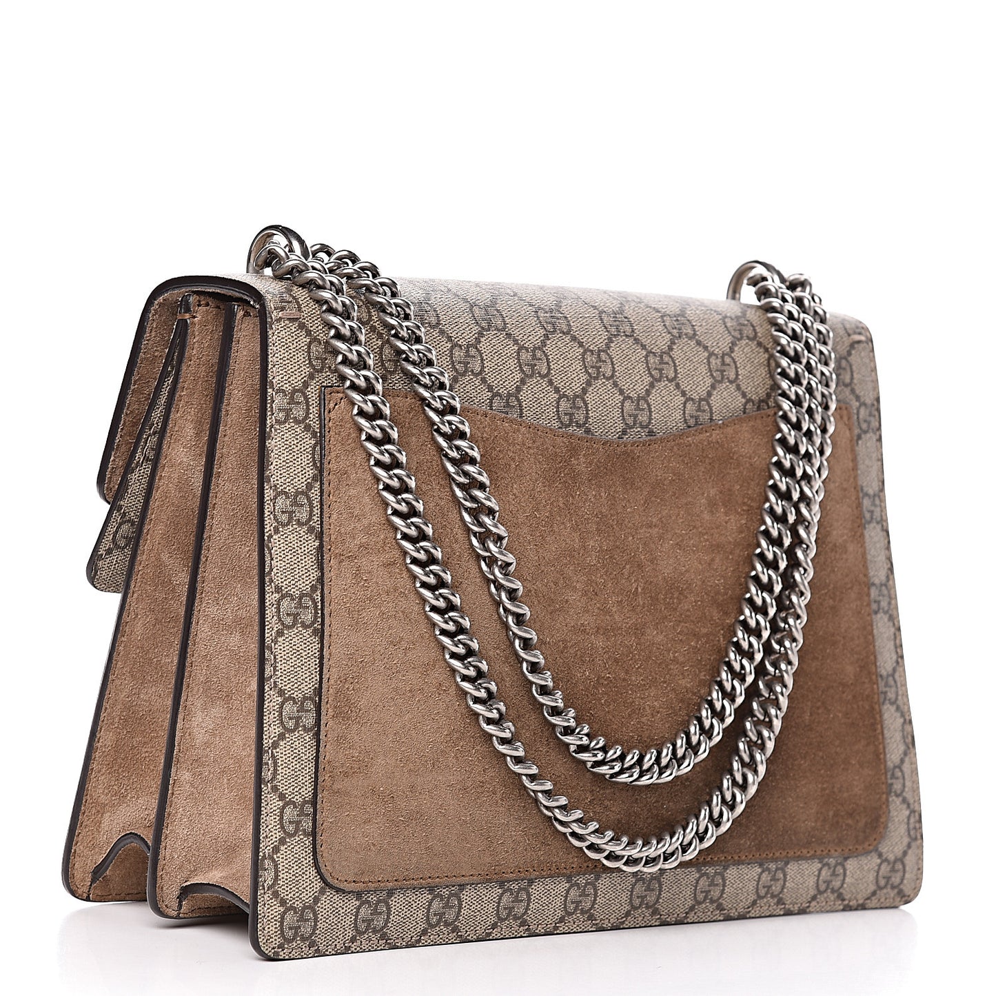 GG Supreme Monogram Medium Dionysus Shoulder Bag Taupe