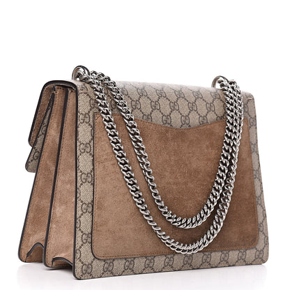 Gucci GG Supreme Monogram Medium Dionysus Shoulder Bag Taupe 3 of 11