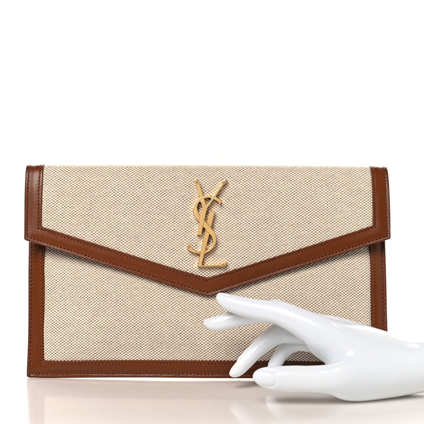 Canvas Uptown Pouch Natural Beige Brick