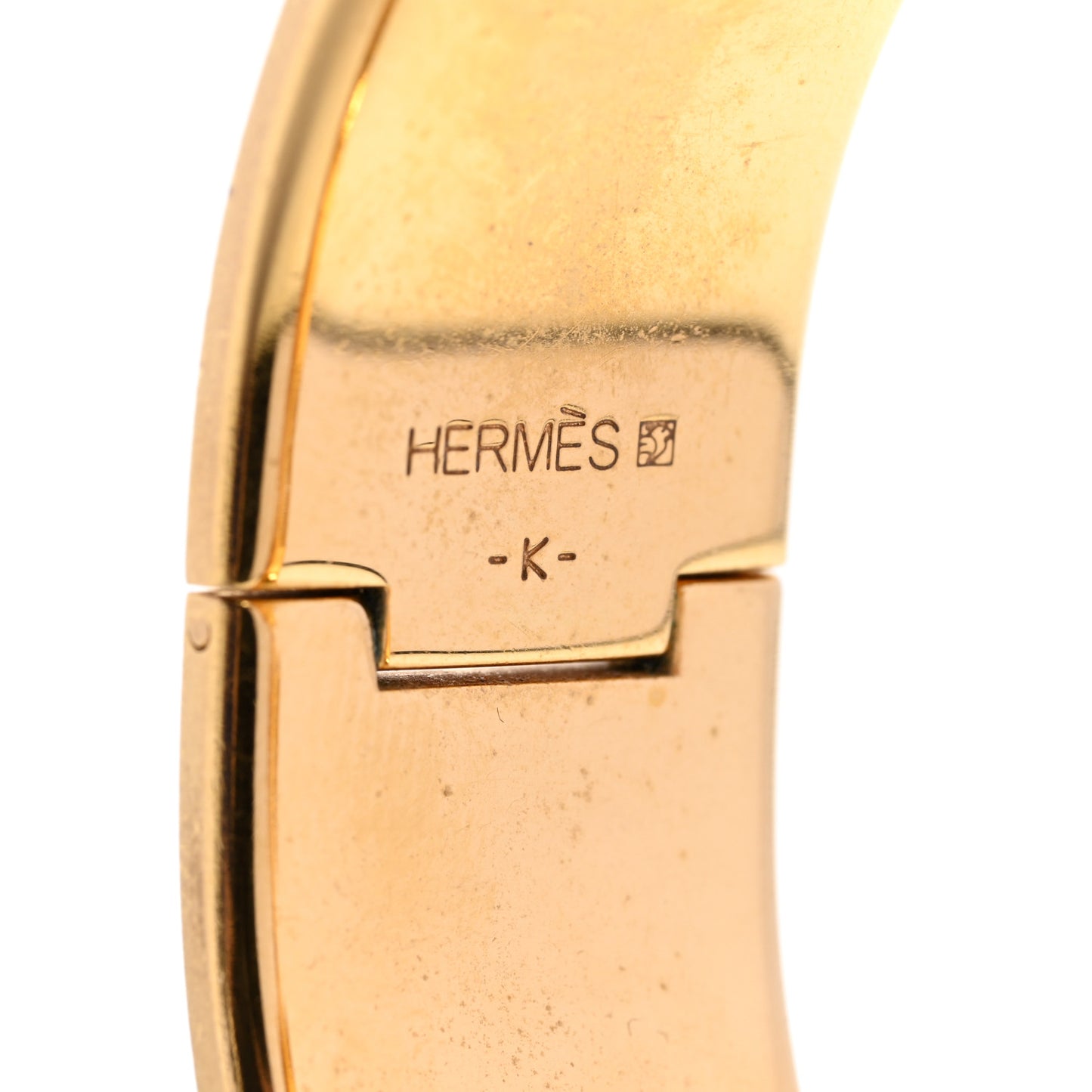 Enamel Wide Clic Clac H Bracelet GM White