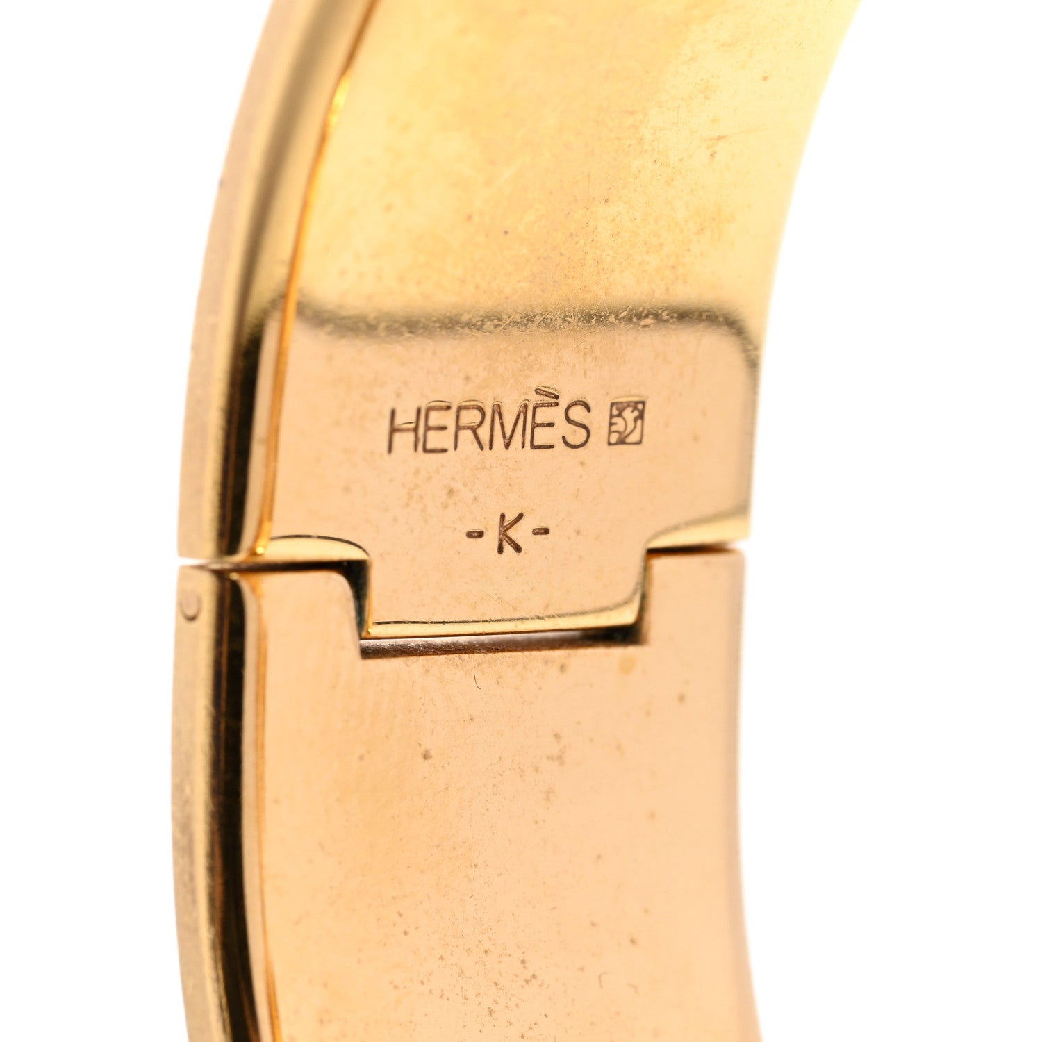 Hermes Enamel Wide Clic Clac H Bracelet GM White 4 of 5