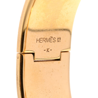 Hermes Enamel Wide Clic Clac H Bracelet GM White 4 of 5