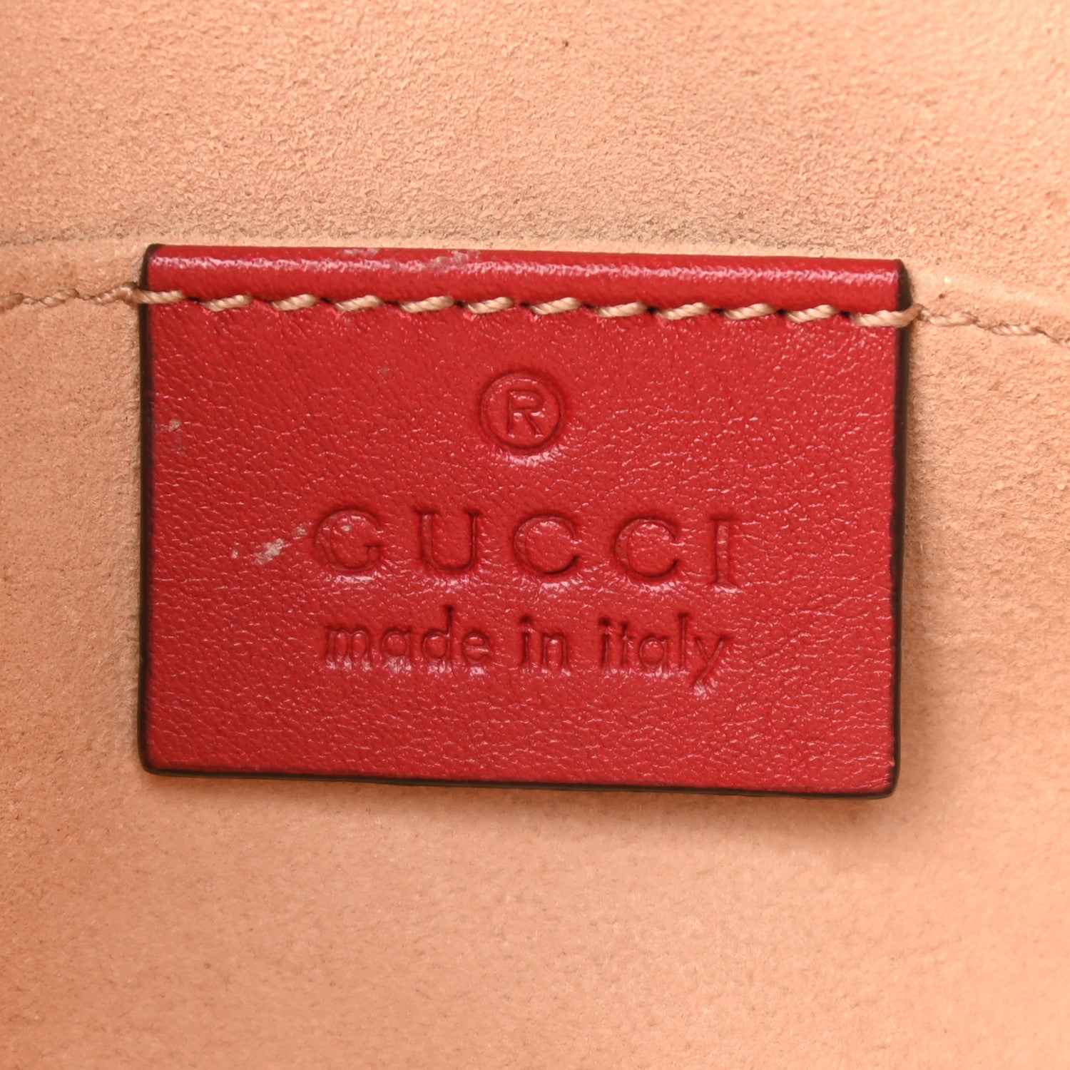 Gucci Calfskin Matelasse GG Marmont Belt Bag 95 38 Hibiscus Red 6 of 11