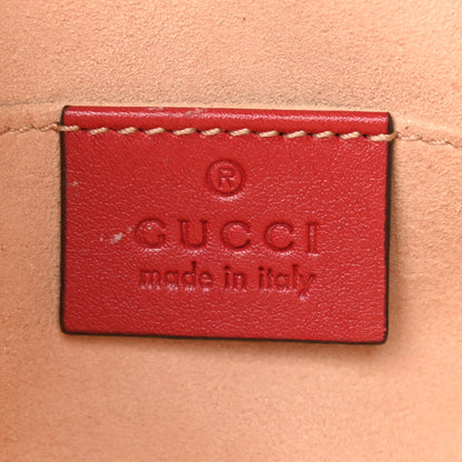 Gucci Calfskin Matelasse GG Marmont Belt Bag 95 38 Hibiscus Red 6 of 11