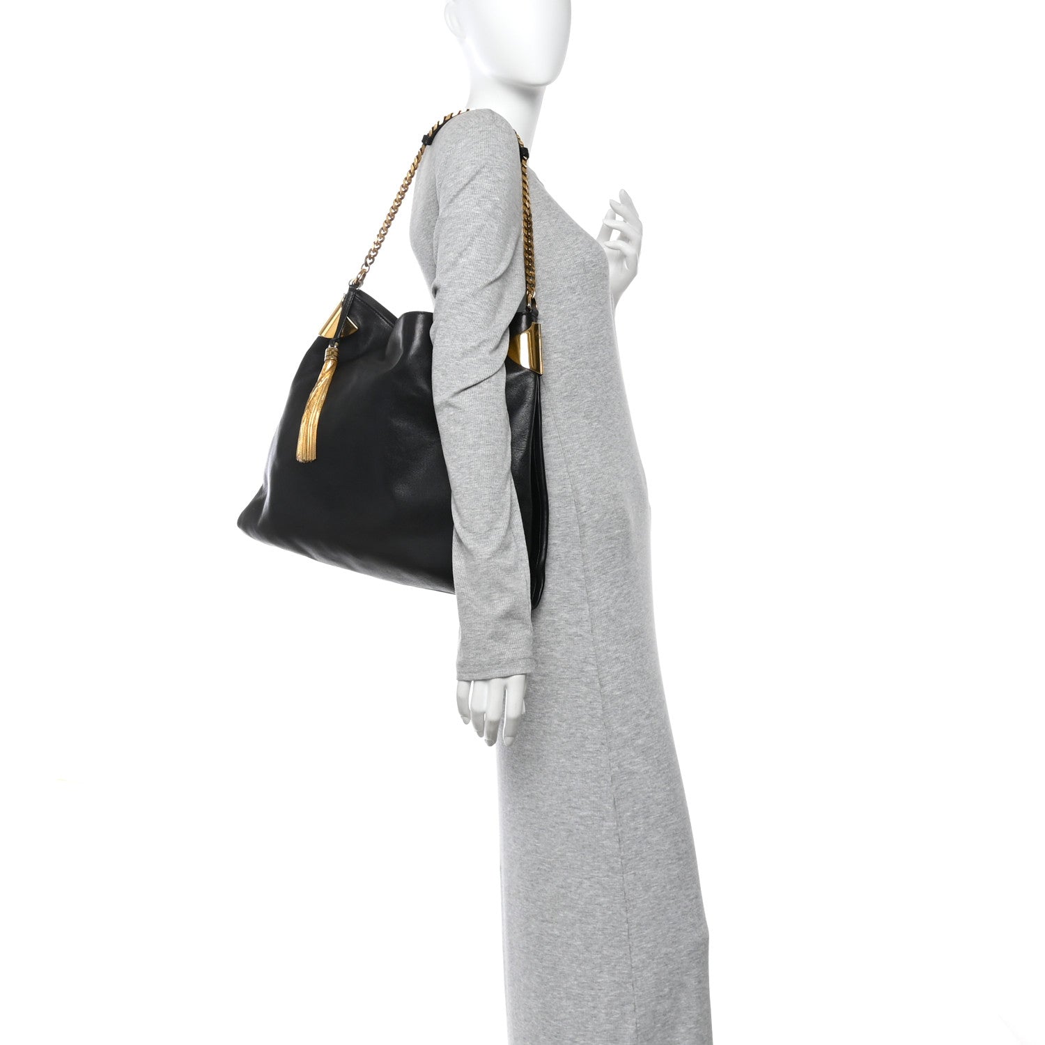 Gucci Lambskin Large 1970 Shoulder Bag Black 2 of 10