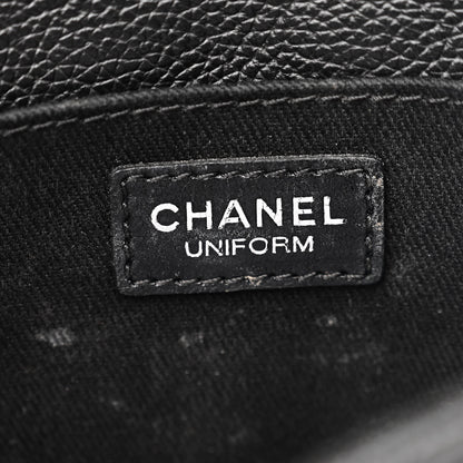 Chanel Grained Calfskin Quilted 2.55 Reissue Flap Belt Bag Clutch Black 6 of 13