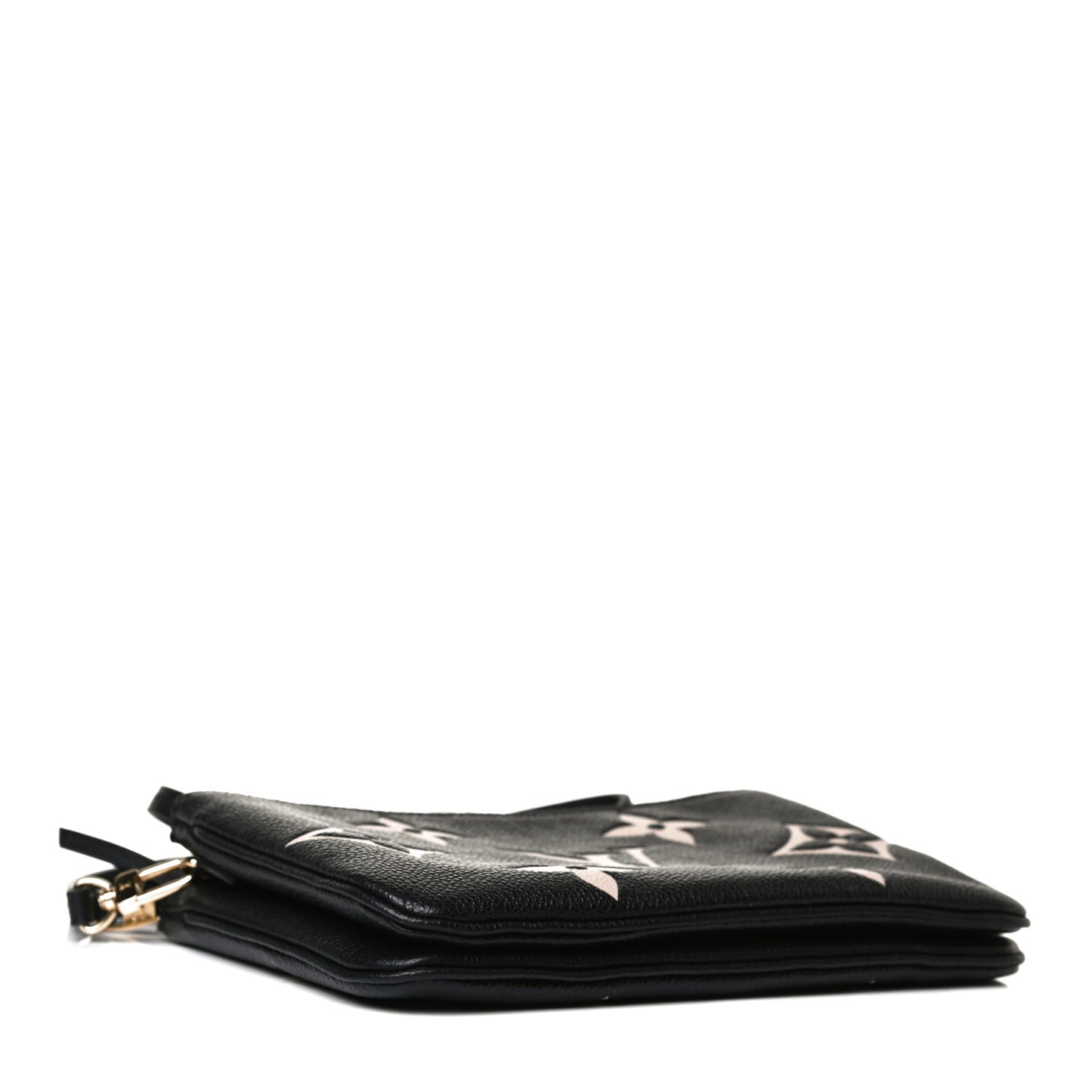 Empreinte Monogram Giant Double Zip Pochette Black Cream