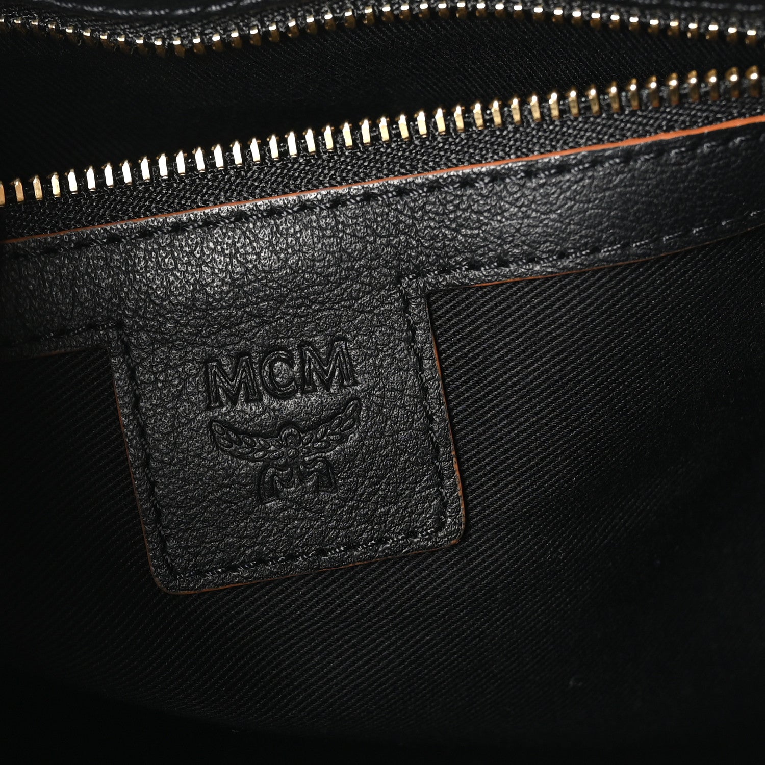 MCM Calfskin Ottomar Monogram Medium Crossbody Pouch Black 6 of 9