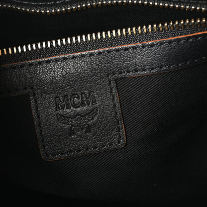 MCM Calfskin Ottomar Monogram Medium Crossbody Pouch Black 6 of 9