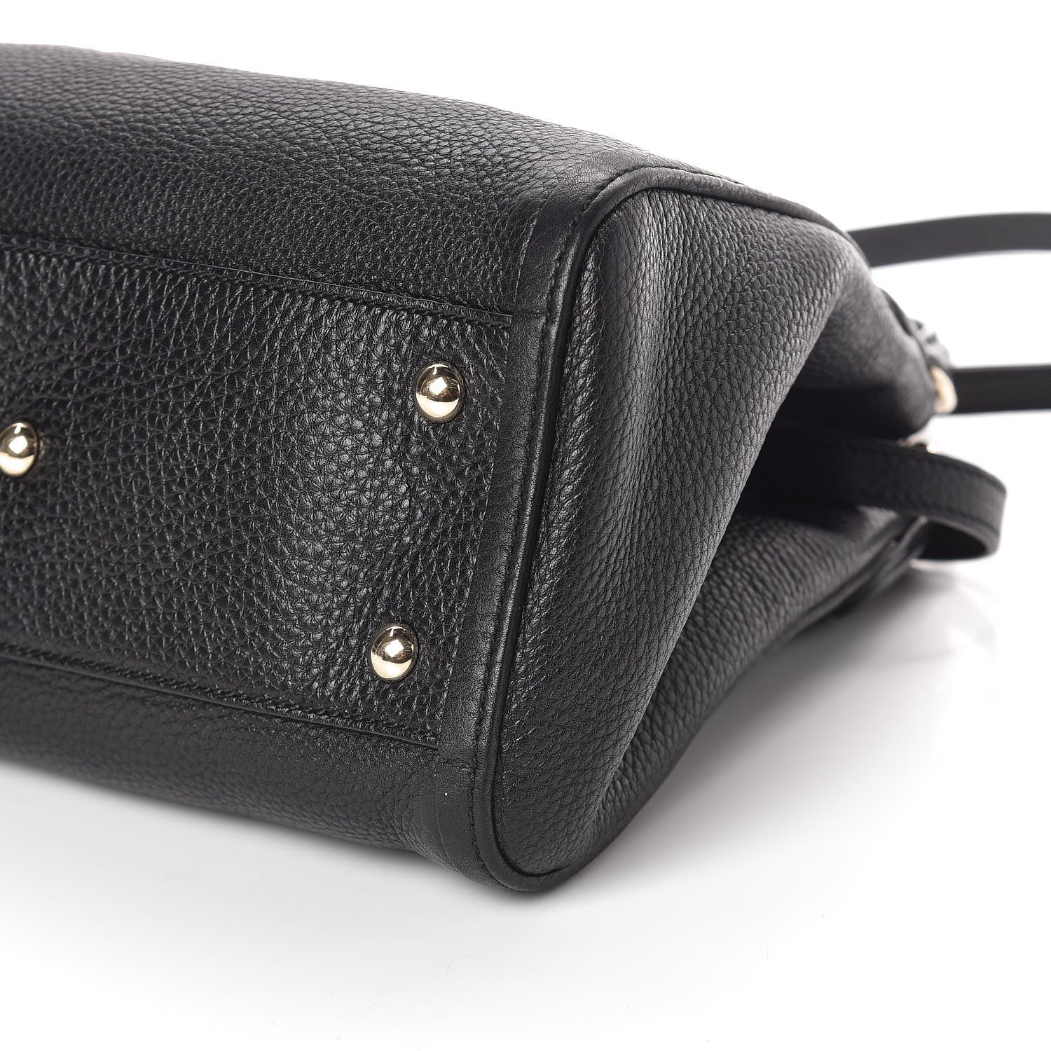 Gucci Pebbled Calfskin Small Soho Shoulder Bag Black 9 of 9