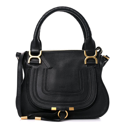 Chloe Calfskin Small Marcie Satchel Black 1 of 11
