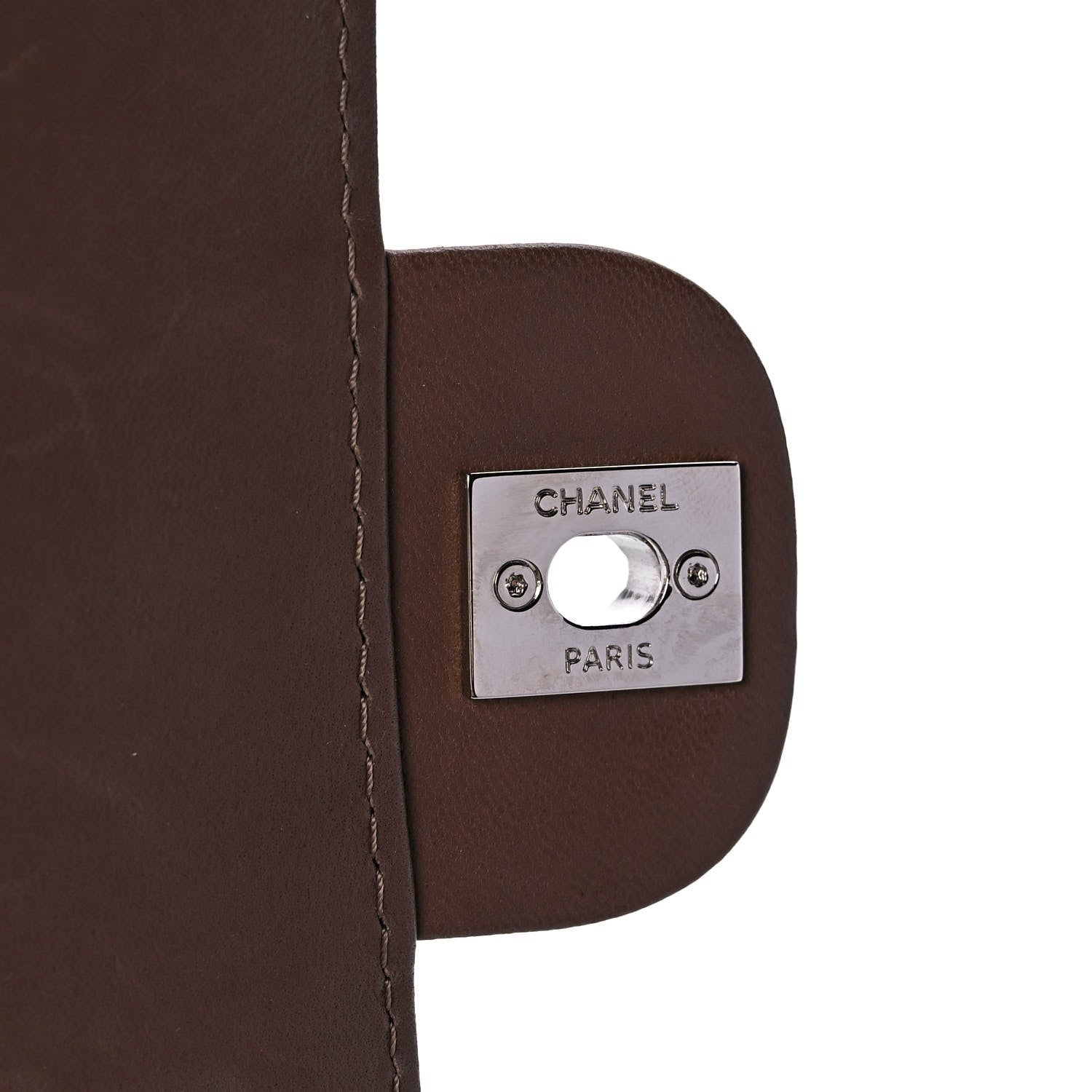 Chanel Lambskin Stitched Orient Express Wallet on Chain WOC Brown 6 of 13