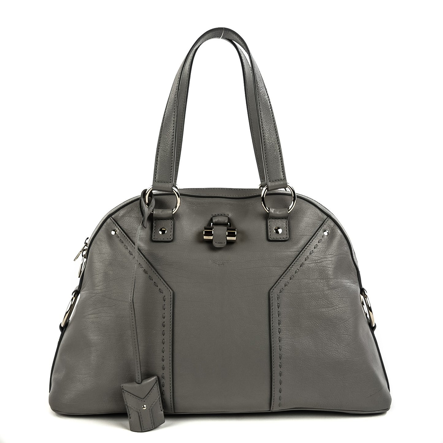 Calfskin Large Muse Dark Gray