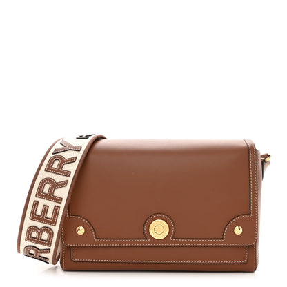 Burberry Calfskin Note Crossbody Bag Tan 1 of 11