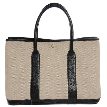 Hermes Toile Buffle Skipper Garden Party 36 MM Tote Black 1 of 10
