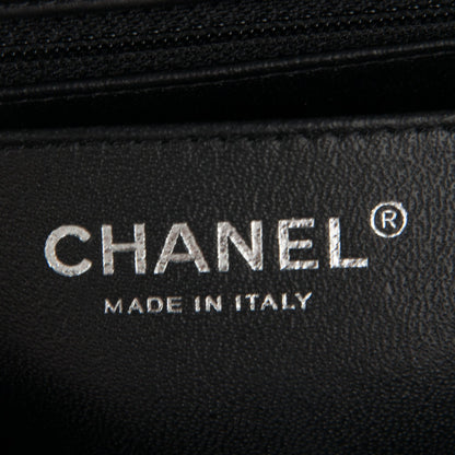 Chanel Crumpled Calfskin Quilted Mini Square Flap So Black 7 of 7
